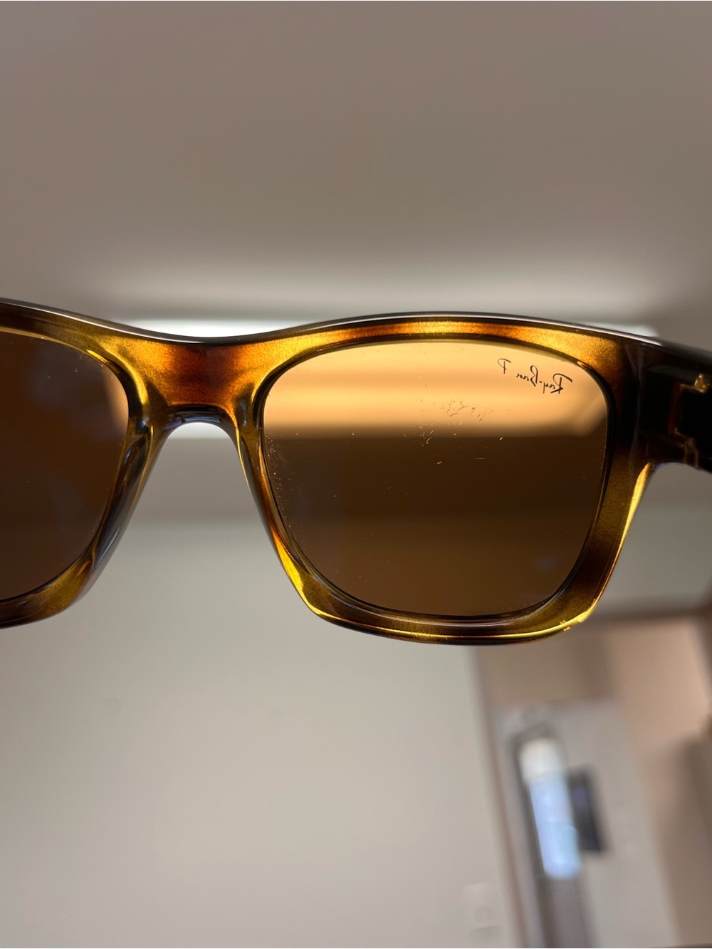 Ray-Ban Unisex Wayfarer 53MM Tortoiseshell Frame Sunglasses polarized - Picture 4 of 6